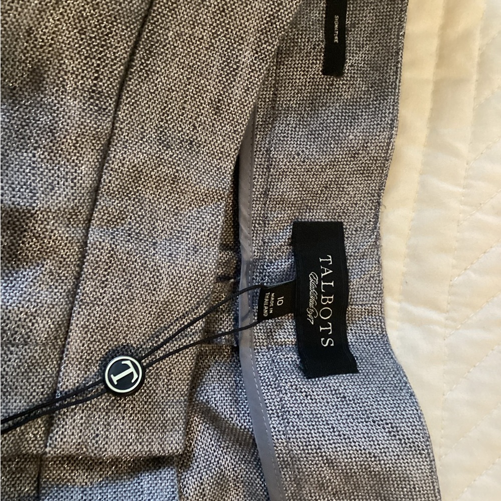 Talbots Silver Sparkle Textured pants